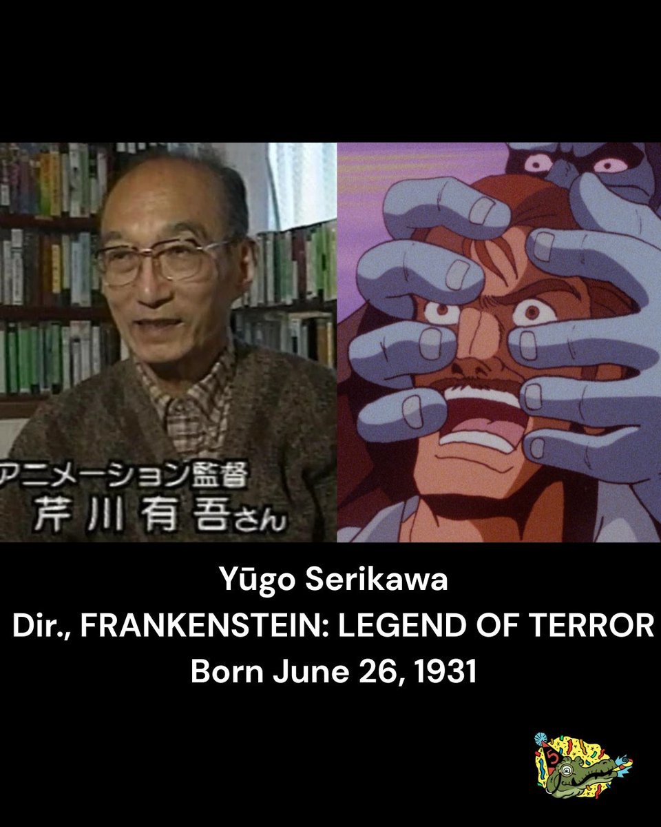 DeafCrocodile's tweet photo. Turns out that June 26 is a pretty momentous day here at Deaf Crocodile HQ! We have three event to celebrate on this date in history:

First, in 1931, FRANKENSTEIN: LEGEND OF TERROR director and longtime Toei Studio animator Yūgo Serikawa was born! Four years before that saw the birth of Vladimir Motyl, director of WHITE SUN OF THE DESERT. And in 1997, Juraj Herz's mind-bender, PASSAGE, debuted in the Czech Republic. 

Obviously, we'll have a lot more to say about two of those three films later this year, but for now, feel free to clap your hands, eat something tasty, and revel in the June 26-ness of it all! (Romero bought a celebration cake for the office, but it's mostly made out of fish, amphibians, crustaceans, molluscs, birds, reptiles, and mammals, so I suspect he's going to eat most of it.)

#deafcrocodile #fridayfun #toeianimation #whitesunofthedesert #frankensteinlegendofterror #anime #jurajherz #czechcinema #sovietcinema #pasáz