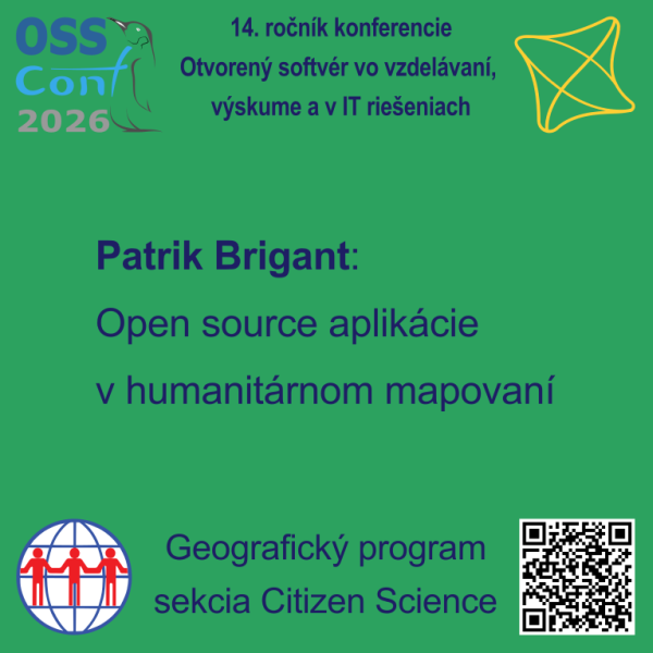 geokomunita's tweet photo. Patrik Brigant, #GIS pracovník pražskej pobočky Médecins Sans Frontières @MSF_czech, na konferencii #OSSConf v sekcii #CitizenScience bude prezentovať #Opensource aplikácie v humanitárnom #mapovanie.
abstrakt: https://t.co/aZFpV40SeT https://t.co/l91SvOaHOx