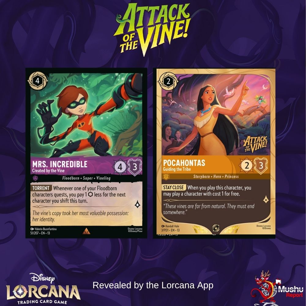 MushuReport's tweet photo. Check out these reveals for Attack of the Vine!

https://t.co/EqTylwqOQR

#disneylorcana #attackofthevine https://t.co/TLjmlH4TjA