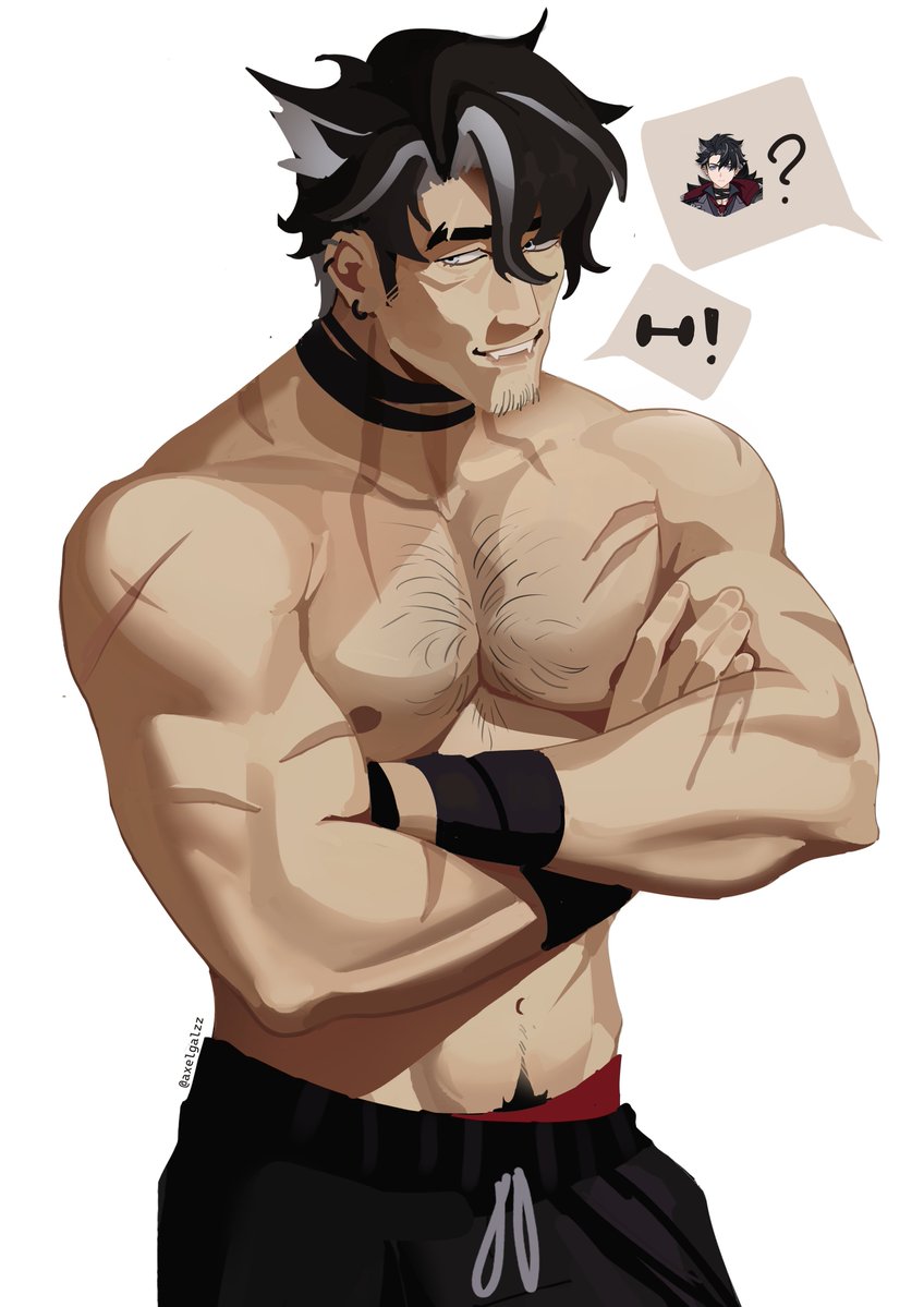 AxelGalzz's tweet photo. [Genshin Impact] Wriothesley https://t.co/51s1I9DfhD