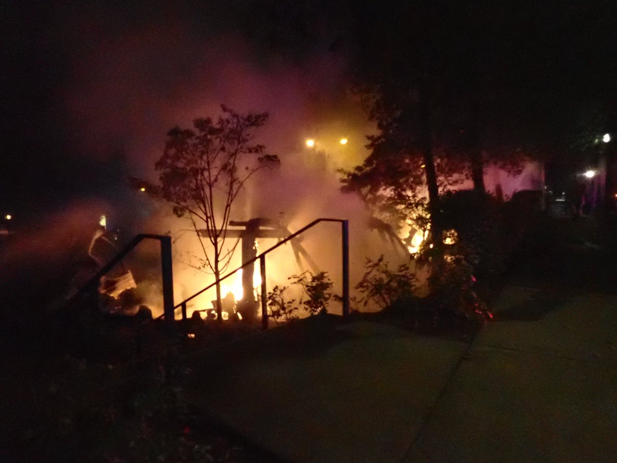MrAndyNgo's tweet photo. Breaking: A claim of responsibility for the June 22 Portland Amazon van massive arson attack has been posted on the Rose City Counter-Info. Four vans were torched. The blog is an Antifa terror site that has claimed and called for many terrorist attacks over the years in the Portland area. 

Their violence is ignored by liberals.
