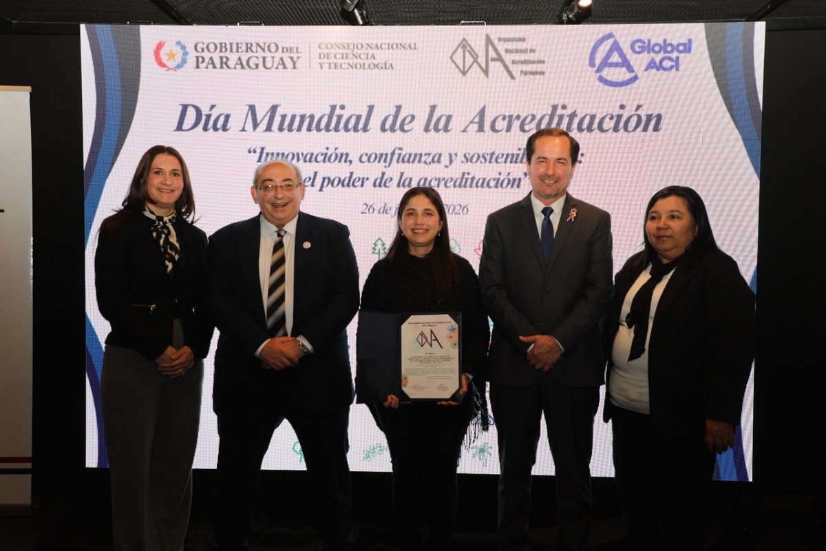 IntnParaguay's tweet photo. #Acreditacion | El INTN recibe acreditación en servicios  claves para la industria

🏅En conmemoración al Día Mundial de la Acreditación, el INTN recibió este reconocimiento del ONA-CONACYT bajo la norma ISO/IEC 17025:2018 avalando la competencia técnica de sus https://t.co/B4ajMXypKh