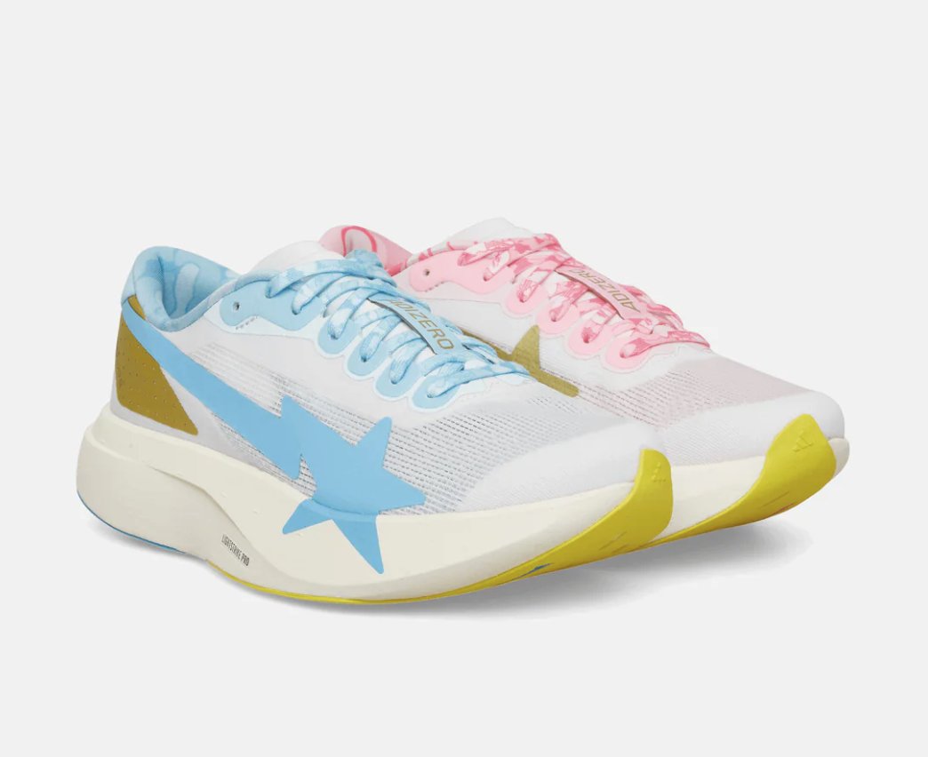 SOLELINKS's tweet photo. Ad: ALMOST LIVE
BAPE x adidas Collection

Adizero Evo SL ‘Cloud White/Gold Metal’
=> https://t.co/FgAz7tDC11

Teamgeist T-Shirt
=> https://t.co/TLXRoqon35 https://t.co/dOSIOFh3OL
