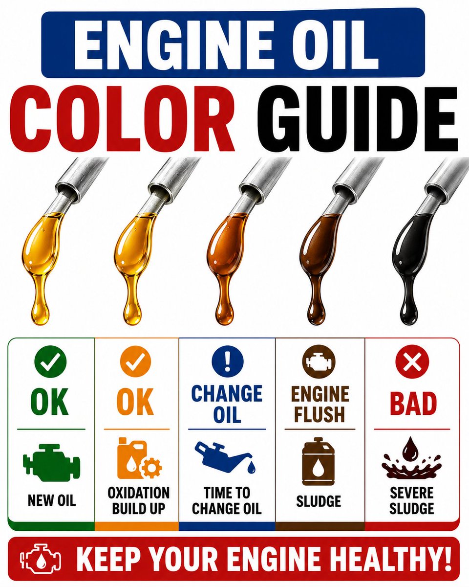 LearnEvery8w's tweet photo. Check your engine oil in 30 seconds before your next drive. https://t.co/Kq6zQRlCuy