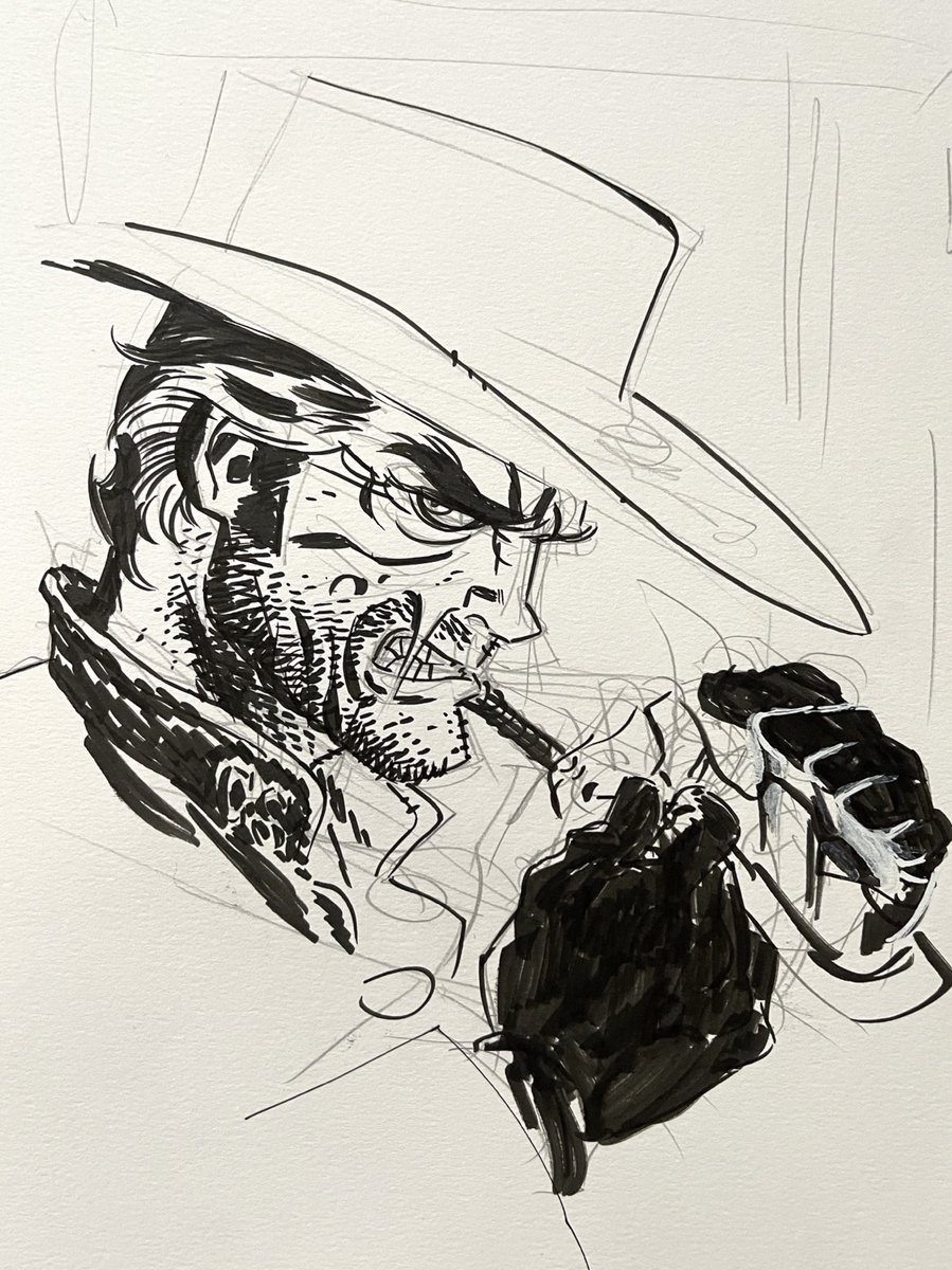 jpalmiotti's tweet photo. Darwyn Cooke Hex Sketch. https://t.co/lVjQdGRPQo