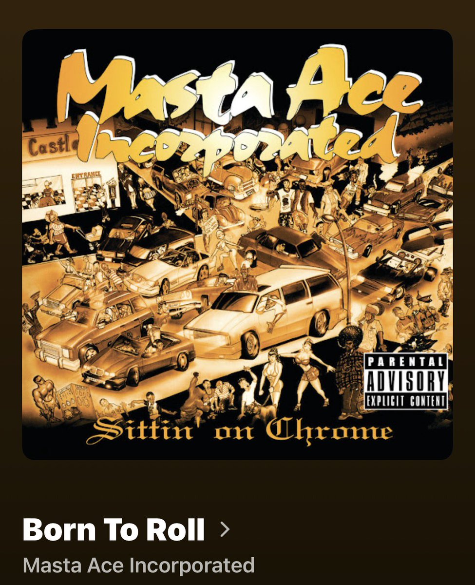 DaniHealz333's tweet photo. 😎💫🎶✨”Born To Roll” Masta Ace Incorporated (1994) #mastaace #songoftheday #oldschool #music #fyp https://t.co/gxKBbRQH13