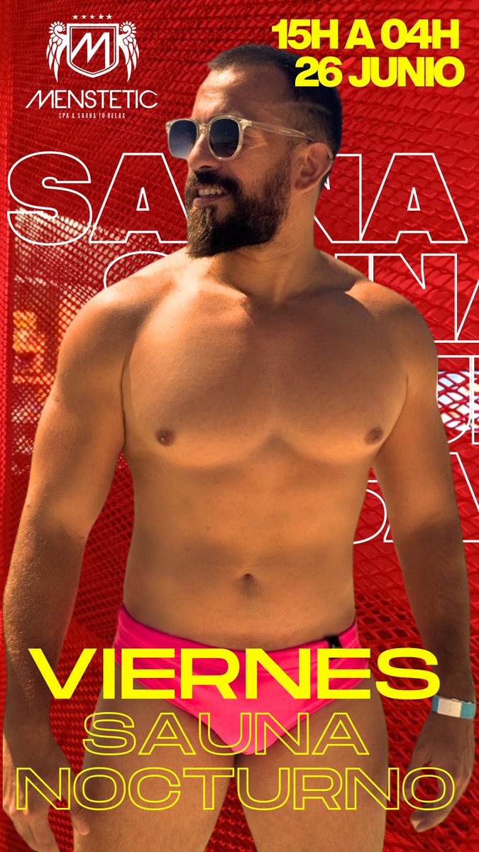 menstetic_sauna's tweet photo. Viernes de Sauna y desnudos
Vení a sumarte al verdadero calor con los cuerpos más lindos de asunción 
Si tenés tú tarjeta de miembro entras libre con un invitado tuyo 
Si estás en nuestro grupo de WhatsApp tenés descuento 50% en tu acceso 
Dale RT a esta publicación para poder participar del sorteo de Free Pass