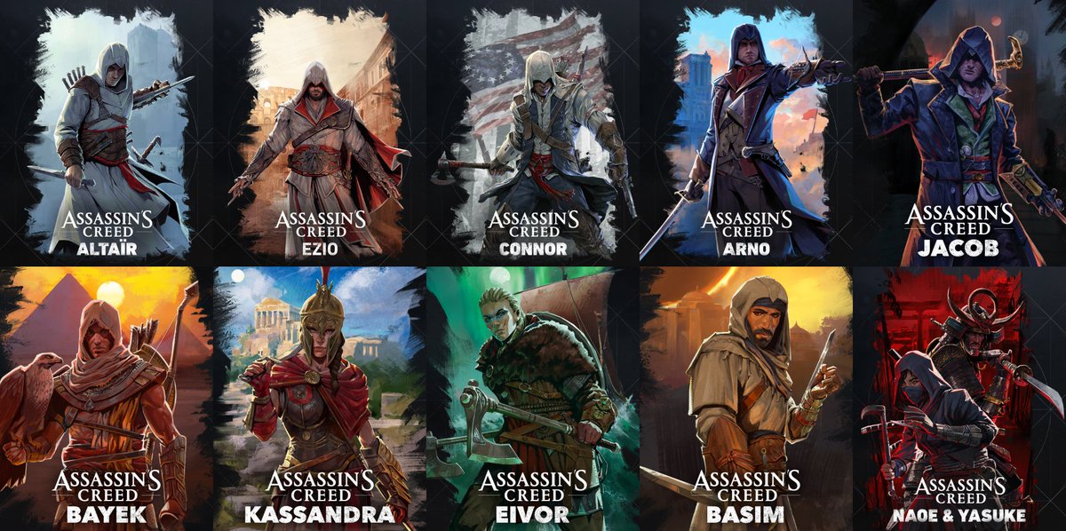 ac_daily_news's tweet photo. All Assassin's Creed character frescos so far. 🦅

Hope we'll see: Edward, Adewale, Shay, Evie, Aya, Alexios, Odin, Aveline too.

#AssassinsCreed https://t.co/xkB9fiB0It