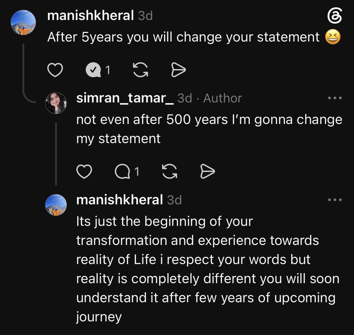 simran_tamar_'s tweet photo. chicken littles who rides on ChatGPT for engagement farming and projecting their own insecurities onto others 
meanwhile I’ve reached point where I don’t even feel anger or any low vibrating emotions anymore 
just existing blissfully 😊 https://t.co/4x6nY4rFWl