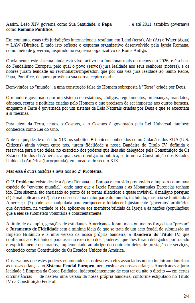 RestaurarPortug's tweet photo. Aviso Público Internacional: o Feudalismo Europeu Junho 26, 2026 | By Anna Von Reitz (Fiduciária do governo De direito Americano):  https://t.co/Dpu7swoijW https://t.co/ykZveEA042