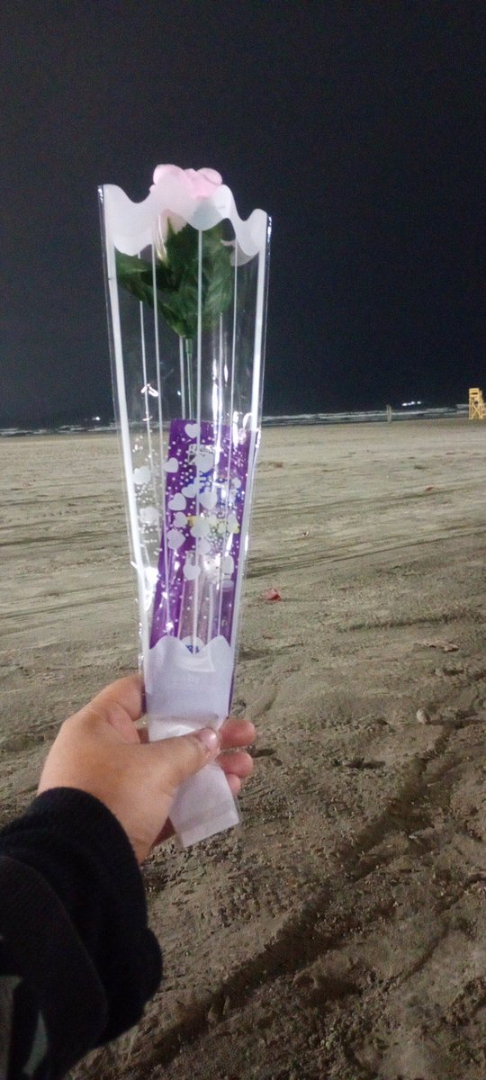 kyanehobi's tweet photo. vim passar um tempo na praia para esvaziar a cabeça né e chega um moço para me vender uma rosa e aí ele olha pra mim e fala "o que houve? vc tá bem?" me entrega uma rosa com um fini e vai embora dizendo que jesus me ama https://t.co/G4LAxnwHu4