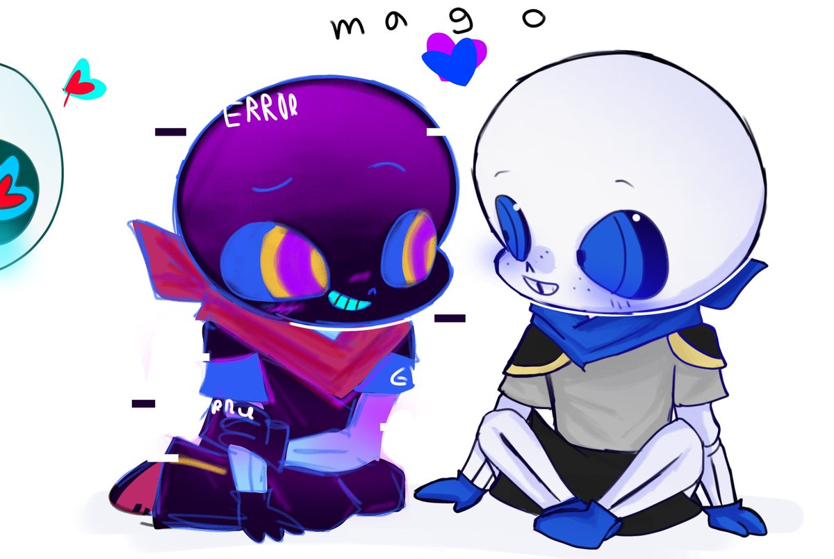 magocake's tweet photo. I don’t feel like doing scifell 🥱 #swapberror #blueberrorsans #swapsans #rarepair #yanswapberror https://t.co/0KplguPqlS