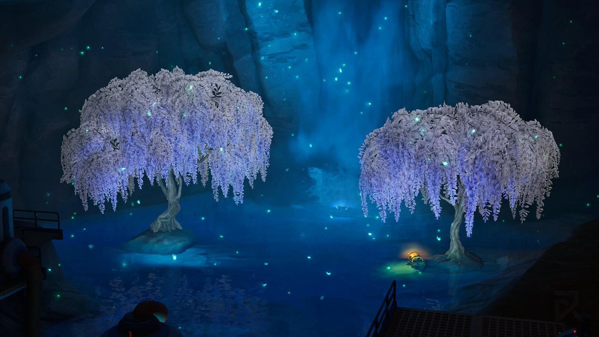 Flipzo7's tweet photo. Theory time:

As some may have noticed, The Origin and The Visitor’s Sanctuary Totems are currently on the island at Golden Grove, however what some have missed is that there are actually TWO Reality biome trees underground below their totems. (Images from Rezztro) https://t.co/v7yDhWKazR