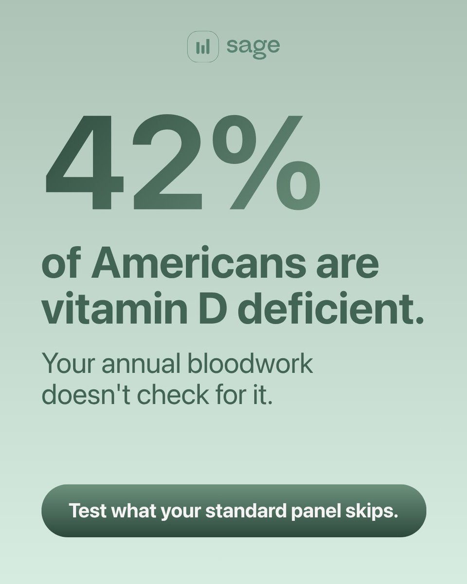 SageHealthSpan's tweet photo. Good health decisions start with good information.
The more you understand about what's happening inside your body, the more confident you can be about what to do next.
Learn more via the link in bio.
#PreventiveHealth #LongevityLifestyle #HealthyAging #KnowYourNumbers https://t.co/vMP2YGrH4y