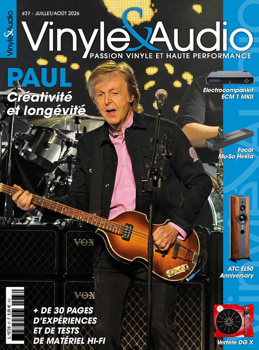 VinyleAudio's tweet photo. Paul McCartney en couverture de Vinyle &amp; Audio #37 - juillet/août 2026 
🎸 Créativité, longévité et 30 pages de tests hi-fi (Focal Mu-So Hekla, ATC EL50, Vertere DG X...). En kiosque maintenant.
👉https://t.co/F7OFyx93AT
📀 #Vinyle #HiFi #PaulMcCartney #VinyleAudio https://t.co/R1B5ixGCEc