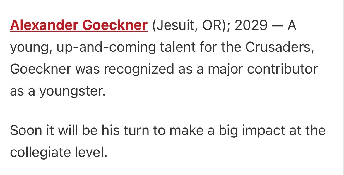AlexJGoeckner's tweet photo. I truly appreciate the thoughtful write-ups and look forward to bringing them to life this season @JordanJ_ @AndrewNemec @PrepRedzoneOR 🤝 https://t.co/yJ1XCTIi65