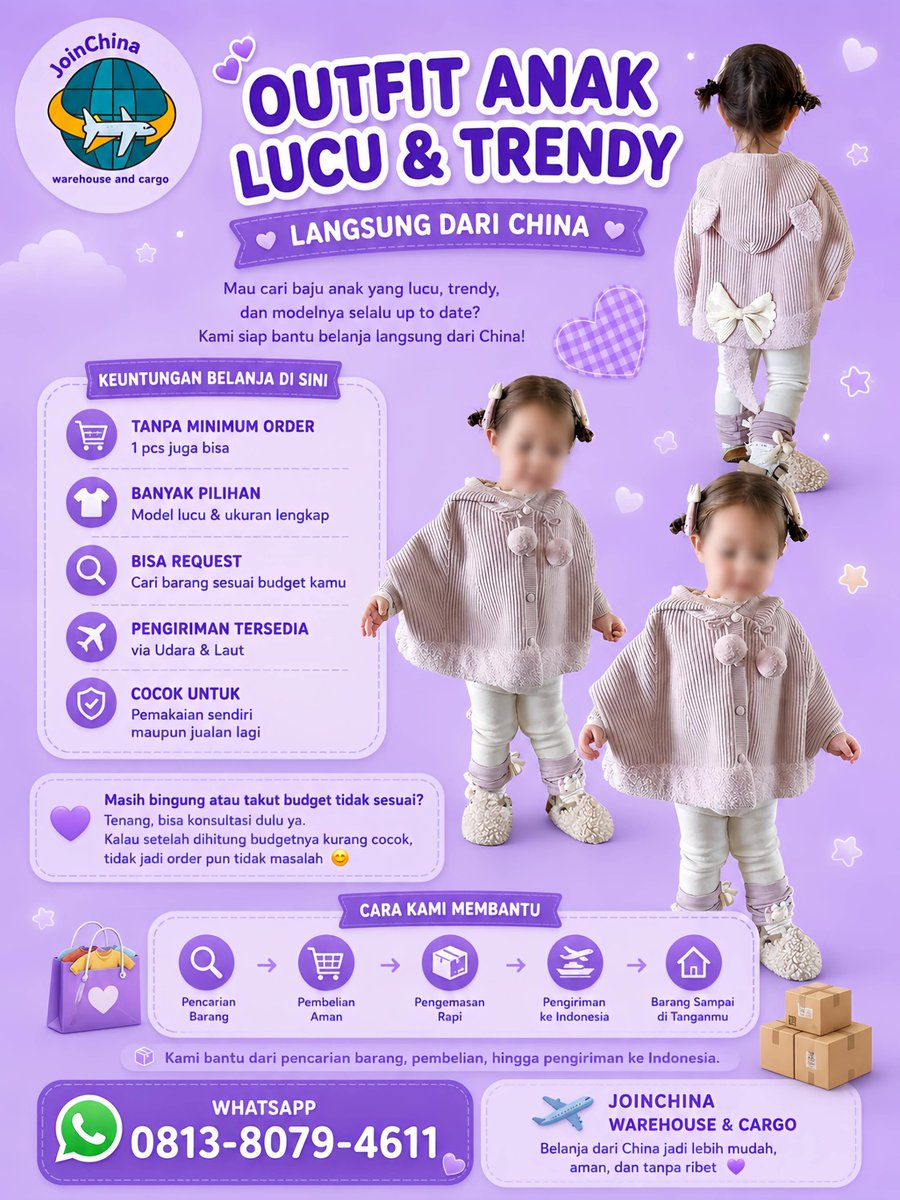 jachi_id's tweet photo. Sebagai seorang perempuan pasti happy kalo liat outfit anak yang lucu dan menggemaskan.
Selain outfit yang lucu pastinya harus bahan yang adem 😍

Di marketplace china banyak sekali outfit gemas anak dengan kualitas bahan yang bagus.

Cocok untuk dijadikan kado atau ide jualan https://t.co/40ZTdIIyTu