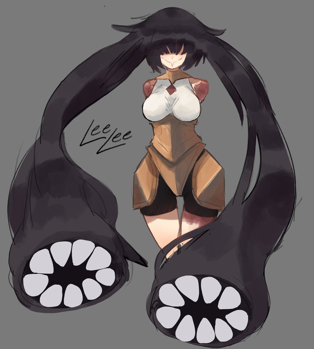 masofuuu's tweet photo. leech character design #oc #OC https://t.co/O09qPKUm0i