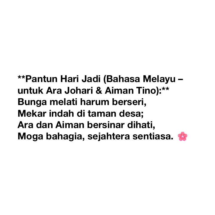 MAmirG_2001's tweet photo. Selamat Hari Jadi 27 Jun 2026 daripada kami #rtm #rtmmalaysia #radiotelevisyenmalaysia #mediaprima #astromalaysia #astrogempak #sonhojun #손호준 #ahnsohee #안소희 #ara #arajohari #aimantino #ai #aiphoto #gambarai #ai사진 https://t.co/TD1oMqXRdz
