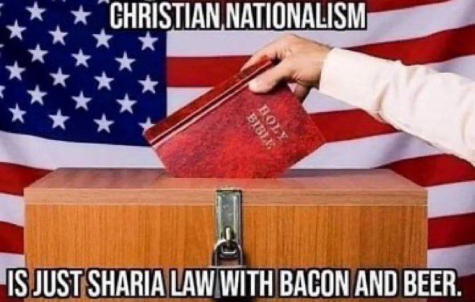 JLizard31's tweet photo. @ABC Separation of church and state exists for good reasons. Texas can piss off with this Christian Nationalist BS. https://t.co/ezUsdKYll7
