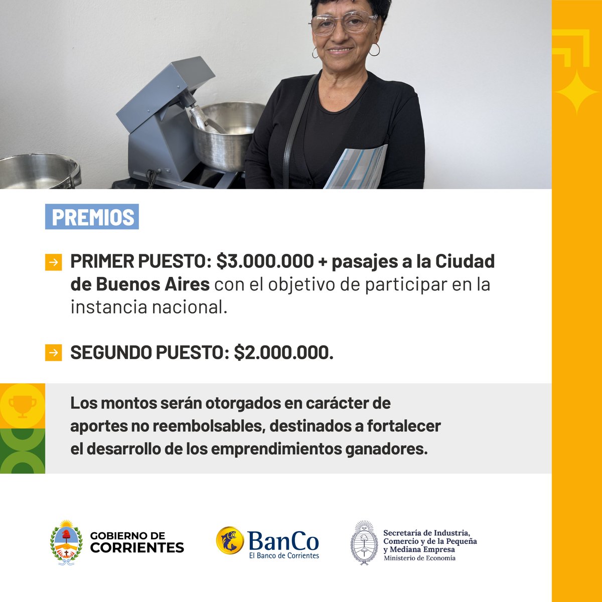 CorrientesGob's tweet photo. A continuación, los diversos premios -uno de ellos otorgado por el @BancodeCtes- y las categorías y subcategorías con las que se evaluará a los proyectos. 

Ingresá, conocé el cronograma con las fechas clave del concurso y armá tu propia agenda. https://t.co/gekBurZXEg