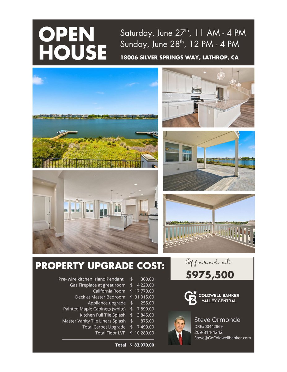 BrokerOrmonde's tweet photo. Come tour this stunning Lathrop home at 18006 Silver Springs Way, featuring bright living spaces, a modern kitchen, and a backyard perfect for entertaining. Homes like this don’t last long! https://t.co/FOzYcxXEJA