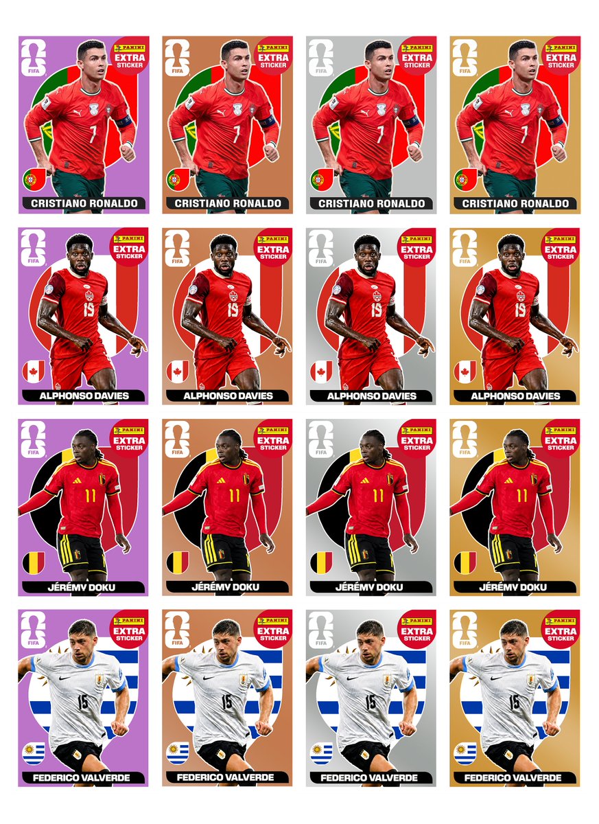 COLKITSSOCCER's tweet photo. PDF de Los Extras Stickers Panini 2026 , Incluye Su Parte Trasera Escaneada en Alta Calidad

Link de Descarga : 
https://t.co/HNeubXGi6f https://t.co/hsee8eZpfj