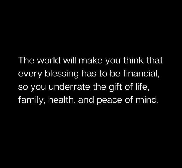 PureQuoteDaily's tweet photo. “Don’t forget to value life, family, health, and peace of mind.” https://t.co/BCysK8OaIg