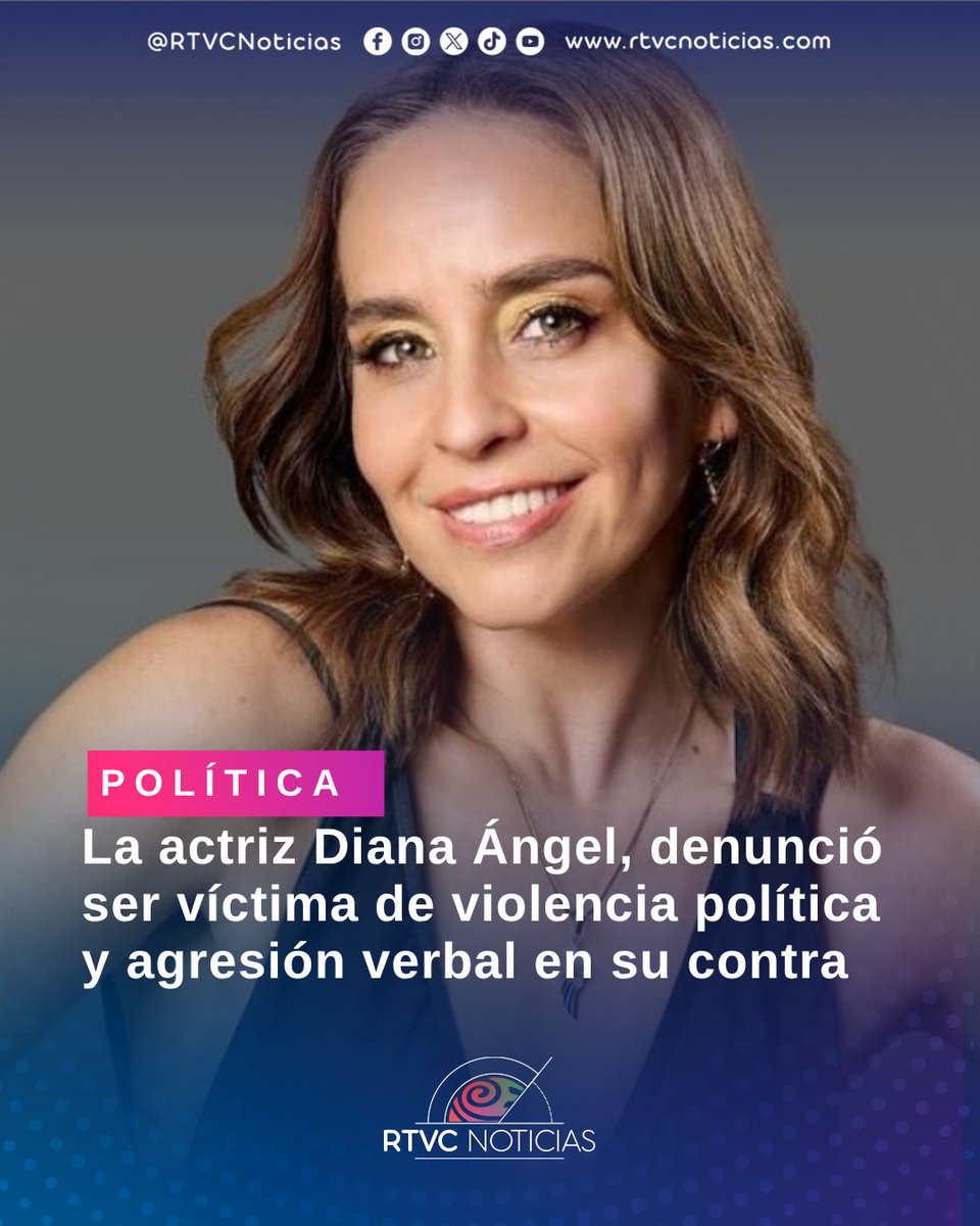 RTVCnoticias's tweet photo. #Política | La actriz y cantautora, Diana Ángel, denuncio a través de sus redes sociales que fue víctima de un grave hecho de violencia política y agresión verbal, luego de que, según narró en su cuenta de X, una mujer le gritara desde su camioneta en el centro de Bogotá “Váyase del país boba, guerrillera, hi$&%ta”.

Este hecho se presenta en medio de las diferencias y la polarización que se ha visto en el país, luego de las elecciones presidenciales de Colombia y que deja como nuevo presidente electo a Abelardo de la Espriella.