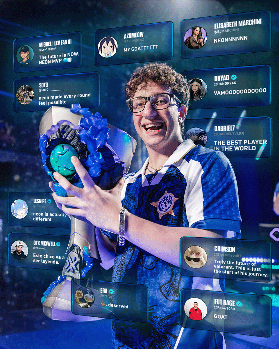 ValorantEsports's tweet photo. W community. W MVP. 🔥 #VALORANTMasters https://t.co/oQWG7S0Grs