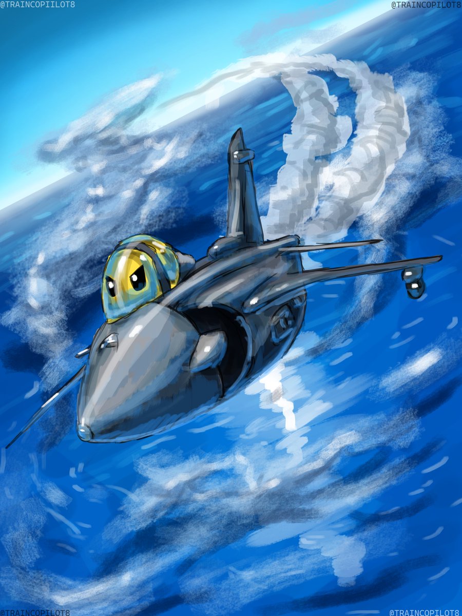 traincopilot8's tweet photo. Goofy harrier :)

Made this as a small change of pace by drawing a goofy, cartoony looking jet in the style of @/PlaneyBoys which is a style i found really fun to experiment drawing with.
#aviation #aviationart https://t.co/8xSgnOrdhZ