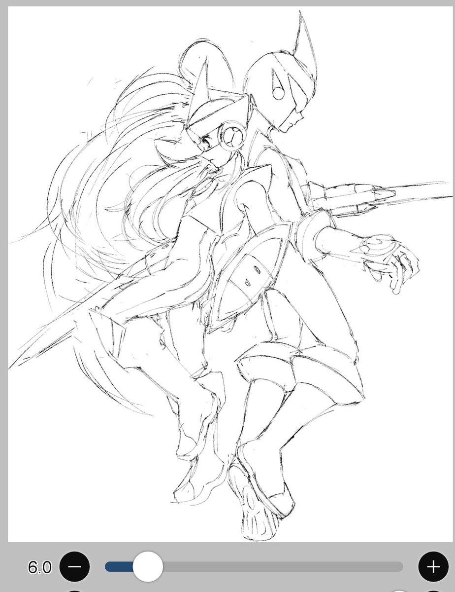 002_Khd's tweet photo. Dunno which composition or scale or whatever to go with... Also will watercolor render it haha https://t.co/D6DAwAYOXK