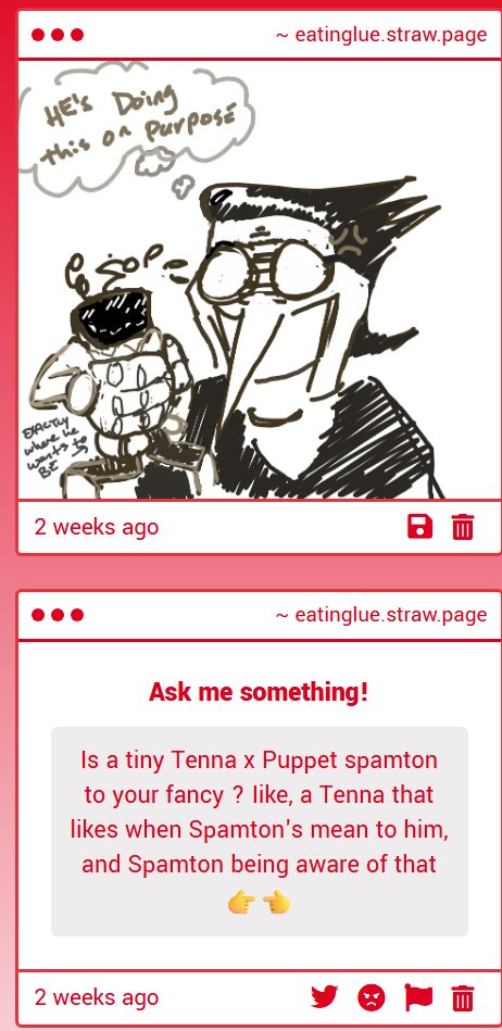 Morbid_TV's tweet photo. Bro, who did this on my Strawpage? It's rad! https://t.co/f54kJCy5Fo