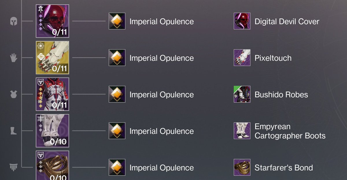 not_umce's tweet photo. WARLOCK TRANSMOGS POG
(2nd one's helmet is the Last Discipline Hood oops) https://t.co/xIC6AMhWac