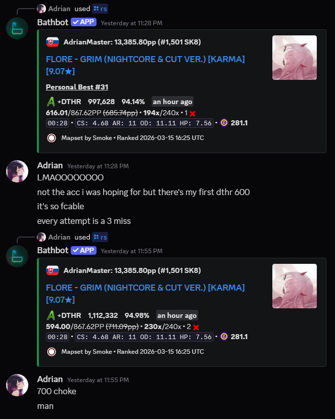 AdrianMasterosu's tweet photo. 700pp choke on DTHR, wow https://t.co/NcCYBCZsot