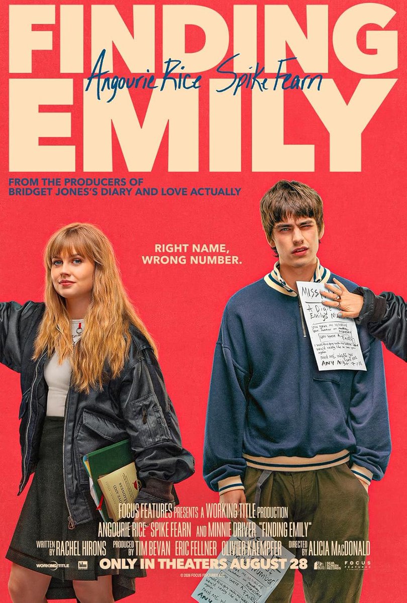 FahadJackman's tweet photo. Finding Emily 2026

شاب يقع في الحب من النظرة الأولى ، ل��ن الفتاة التي يحلم بها تعطيه رقم هاتف خاطئ بالخطأ !
وللعثور عليها ، يتعاون مع طالبة طموحة في علم النفس ، لتتحول رحلة البحث إلى مغامرة رومانسية كوميدية ��عمّ أرجاء الحرم الجامعي ، وتختبر مشاعرهما وطموحاتهما بطرق غير متوقعة !

فيلم كوميديا ورومانس ، تقييماته جيدة جدًا

متوفر للمشاهدة الان