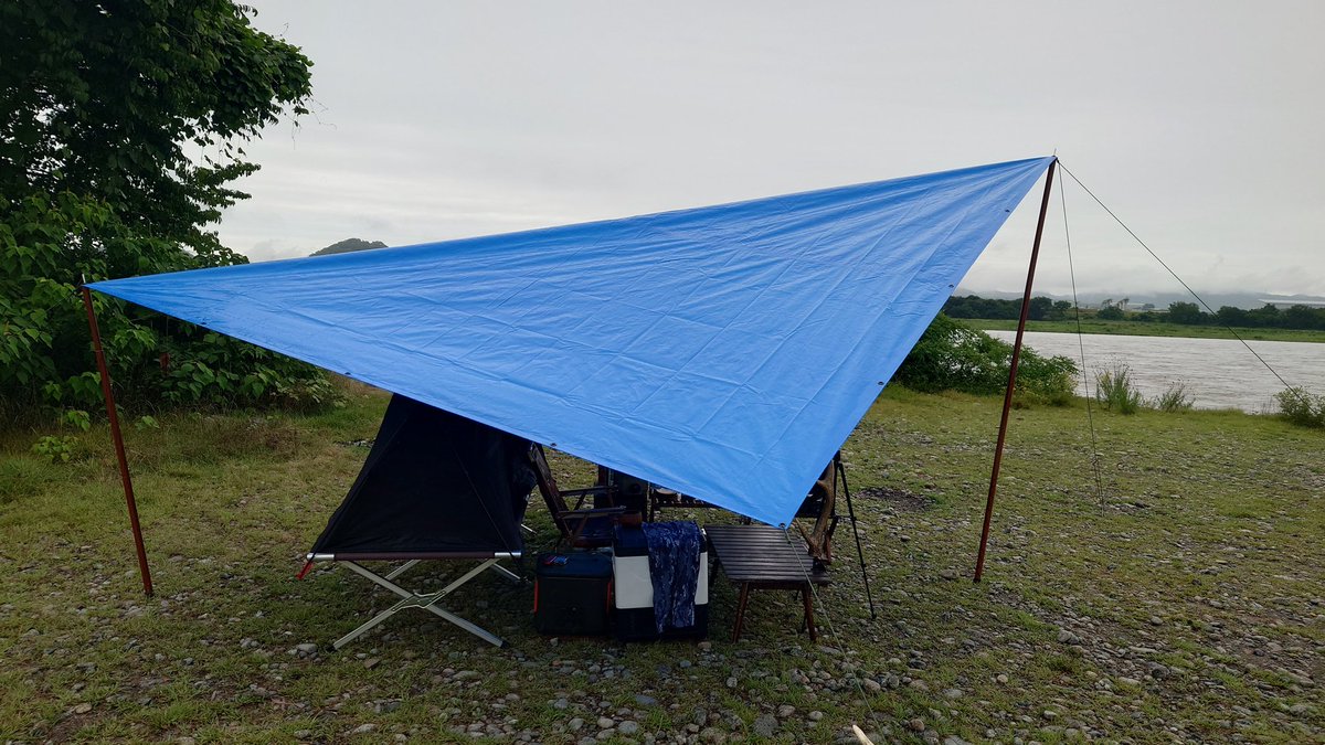 kazucamp's tweet photo. おはようございま〜す👋😊

今週は2週間ぶりのキャンプ🏕
台風が来てるみたいだけど岐阜は風の影響が無いみたいだから大丈夫っしょ☝️

今週の設営はこんな感じ🏕

今週も宜しくお願いしま〜す😆 https://t.co/wl7zYGWHNG