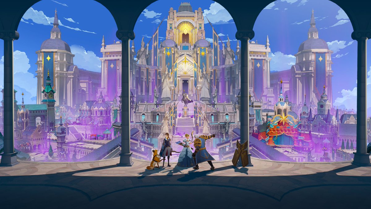 AFK_Journey_JP's tweet photo. 【シーズン「王都の終幕」タイトル画面公開】👑

聖古堂失踪事件は幕を閉じましたが、
マーリン様の旅は、まだ続いていきます。

サバンナの灯りのもと、
仲間たちと語らいながら、しばしの休息を――

空白のページは、すでに静かにめくられています。
次に綴られる物語を、どうぞお楽しみに。

#AFKジャーニー