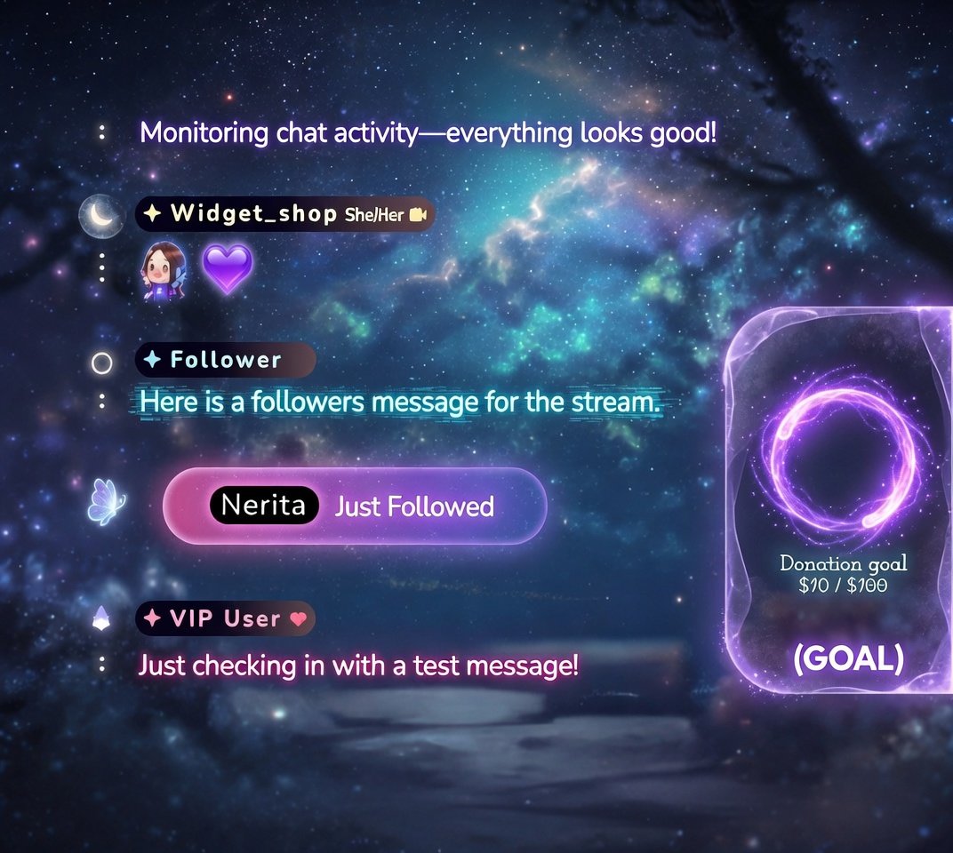 streamwidget's tweet photo. Weekend stream, weekend glow. Neon Moon Glow is the easiest upgrade before tonight's stream. https://t.co/H49CjKf355