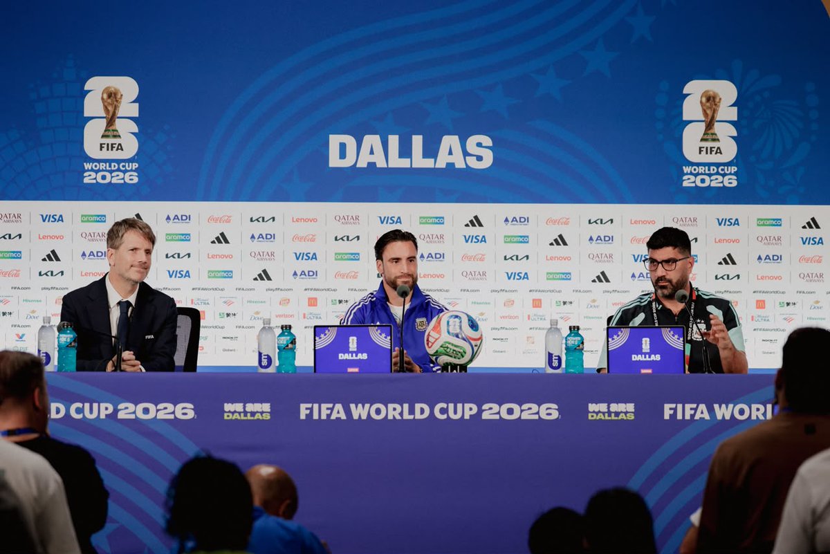 Argentina's tweet photo. #SelecciónMayor Nicolás Tagliafico: "Nuestros entrenamientos son intensos y eso ayuda a no relajarse y mantener esa necesidad de contacto con la pelota. Física y mentalmente eso nos ayuda mucho". https://t.co/7HyrG4oN0q