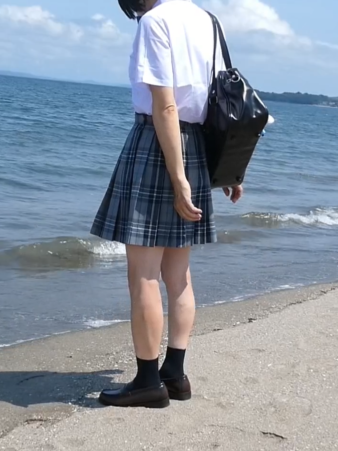 yui_fukukawa's tweet photo. 三浦海岸の女装高生パート2
#三浦海岸
#JK
#conomi
#なんちゃって制服
#女装外出
#福川唯 https://t.co/vuAGbFuA1Z
