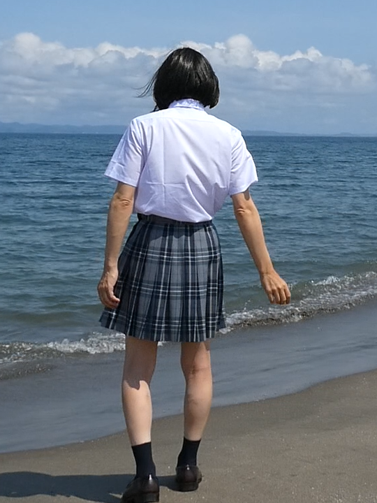 yui_fukukawa's tweet photo. 三浦海岸の女装高生パート2
#三浦海岸
#JK
#conomi
#なんちゃって制服
#女装外出
#福川唯 https://t.co/vuAGbFuA1Z