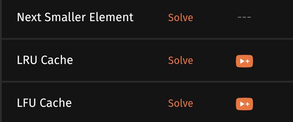 AnchalSing44445's tweet photo. @takeUforward_ @striver_79 Day 26 of  #SDESheetChallenge  done 👍🏻 
🔹 Next Smaller Element
🔹 LRU Cache (Least Recently Used)
🔹 LFU Cache (Least Frequently Used)
 @striver_79 @takeUforward_
#45DaysOfCode #DSA #Java https://t.co/cRmHDQeASg