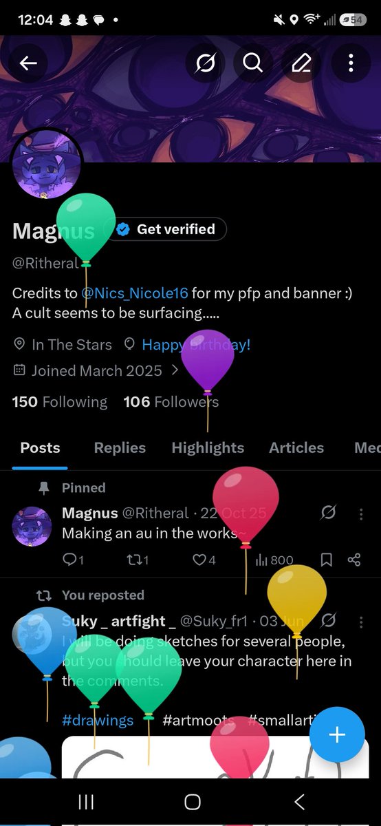 Ritheral's tweet photo. Hey look balloons- https://t.co/k9N2OU32Gv