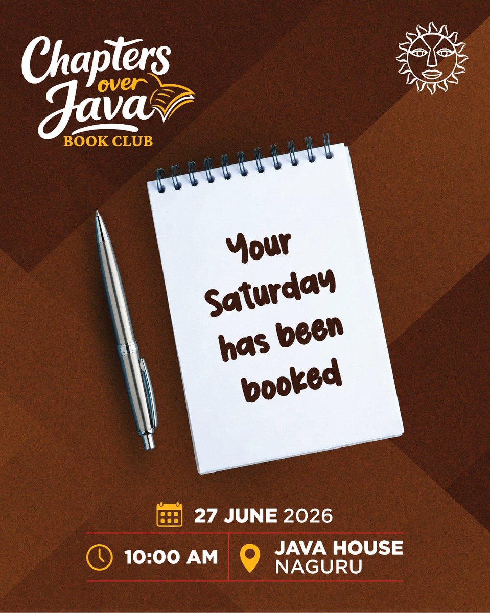 ImaniMulungi's tweet photo. The D-day is here 🙌🏽
See you at 10am sharp! Please keep time.
Venue: @JavaHouseUG Naguru
Agenda: Booked & busy for the #ChaptersOverJava club🥳 https://t.co/COiv9T75M9