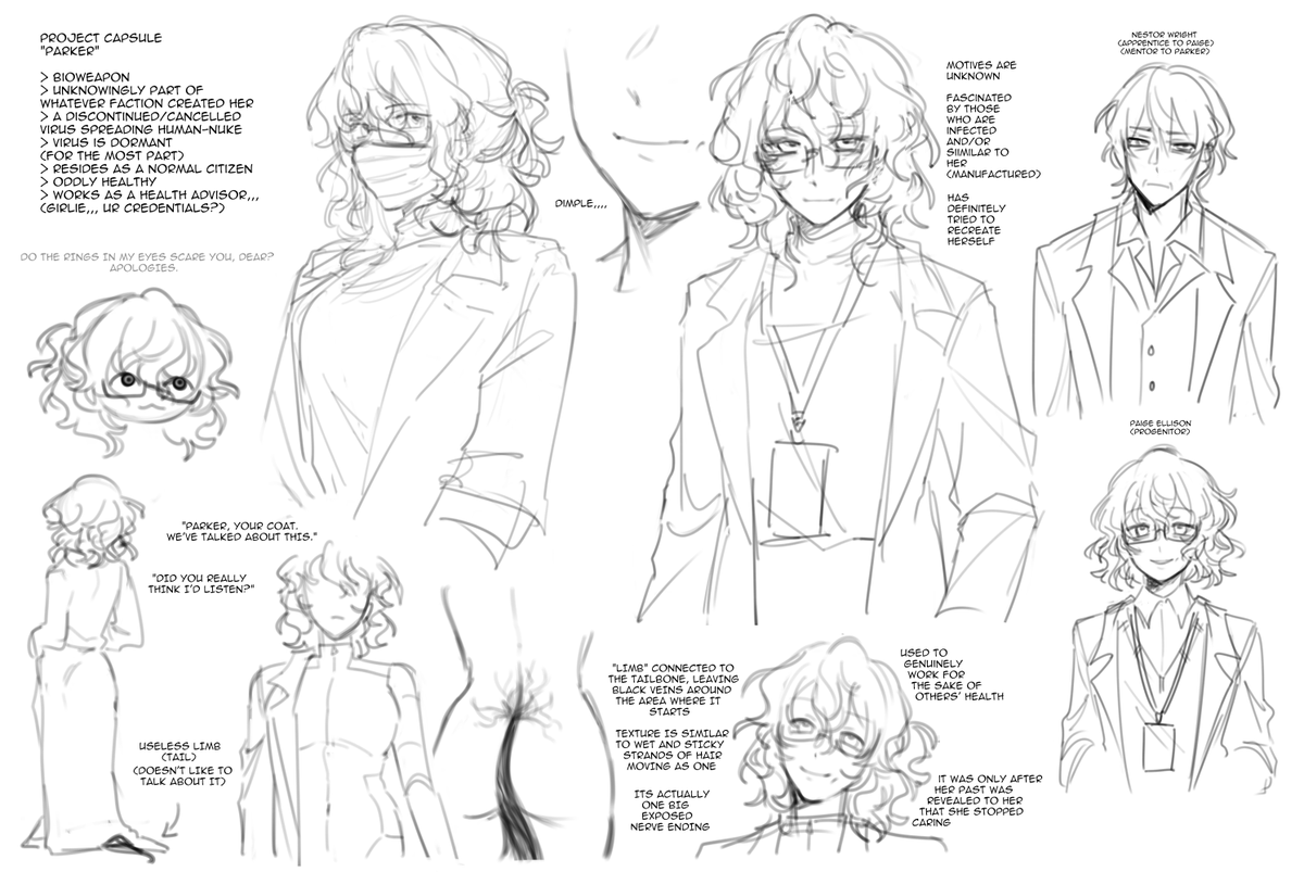 reeka04's tweet photo. #OC stuff again!!
old Parker concepts ^^
i changed quite a few things about her and Paige now, so some of these aren't accurate anymore https://t.co/QR9vvP35fS