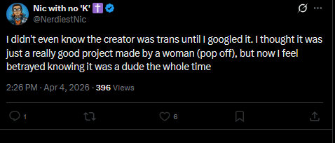 danksuna's tweet photo. @StrangeIsLive @NerdiestNic guy just has a hatred toward trans/gay/immigrants ect. he doesn't make arguments in good faith. https://t.co/dFZoi3nP8F