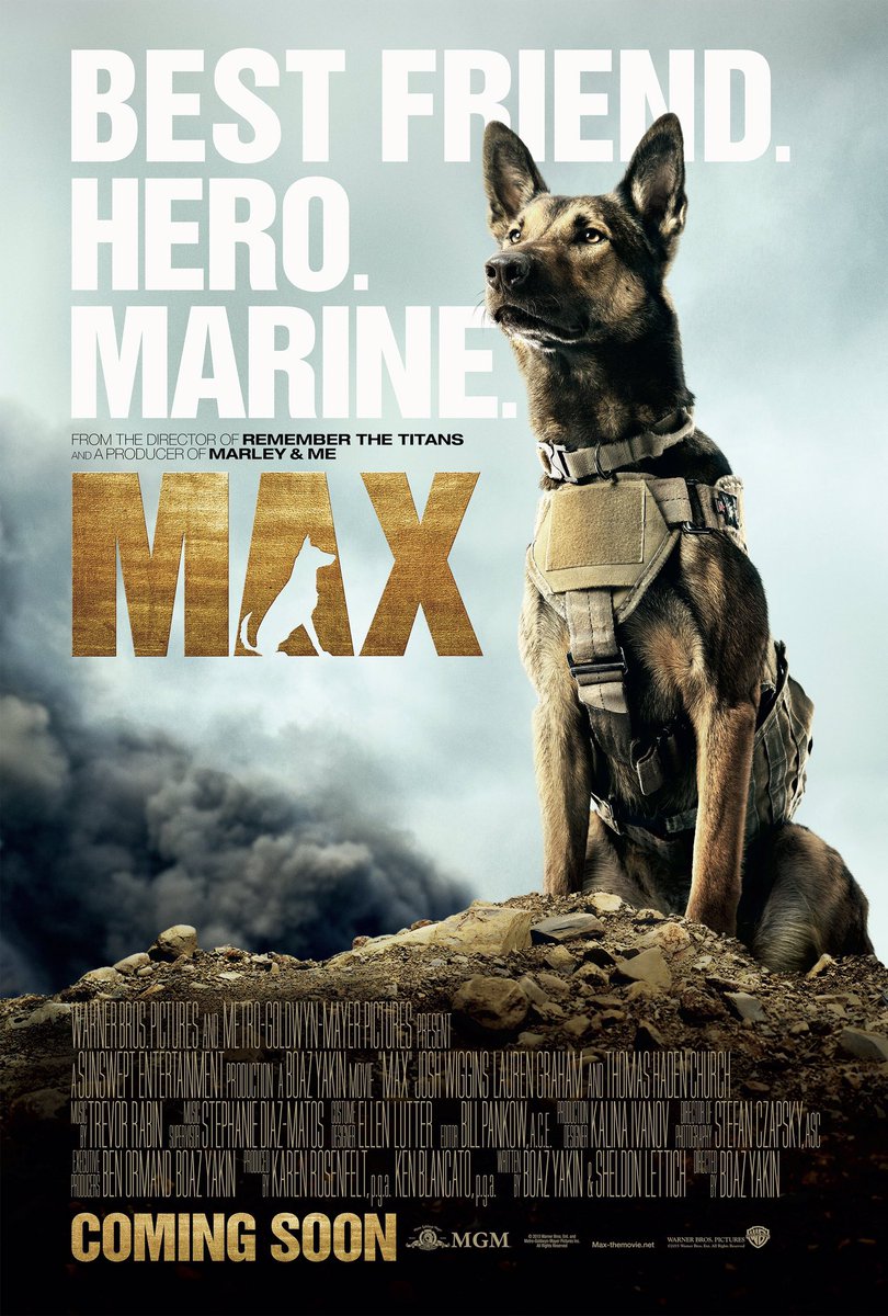 FilmNewsNos's tweet photo. 🎬MOVIE HISTORY: 11 years ago today, June 26, 2015, the movie ‘Max’ opened in theaters!
#JoshWiggins #Carlos #DejonLaQuake #ThomasHadenChurch #RobbieAmell @thelaurengraham #LukeKleintank #JayHernandez #MilesMussenden #MiaXitlali #OwenHarn #JosephJulianSoria #BoazYakin https://t.co/uTjEXMAz57