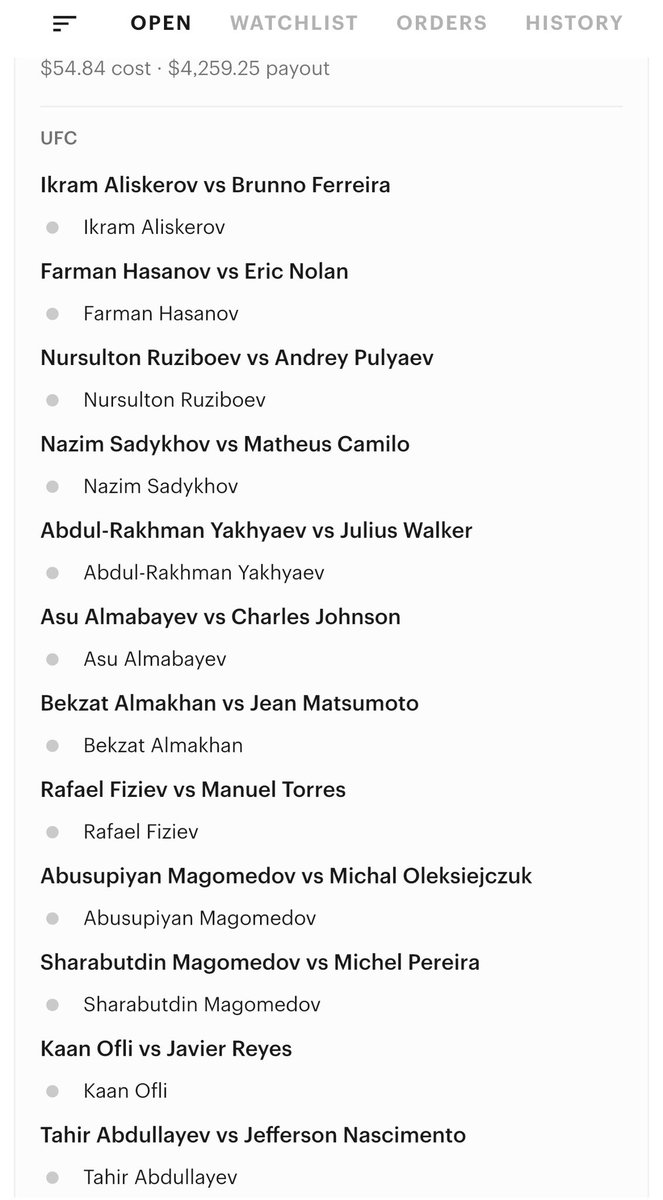GeoJaneiro's tweet photo. My #NarrativeNation parlays/round robins for #UFCBaku:
The All ๐ฆ๐ฟ
The All -Ov
The All Muslim*
Tail (or fade) responsibly ๐
*Based on my research, but, as always, #DYOR https://t.co/cb6HVO0Fxz