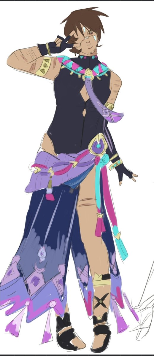 At1as1637's tweet photo. i love cute outfits and I almost passed out #afraidofmonsters #genshinimpact https://t.co/H4MaFLuCY2